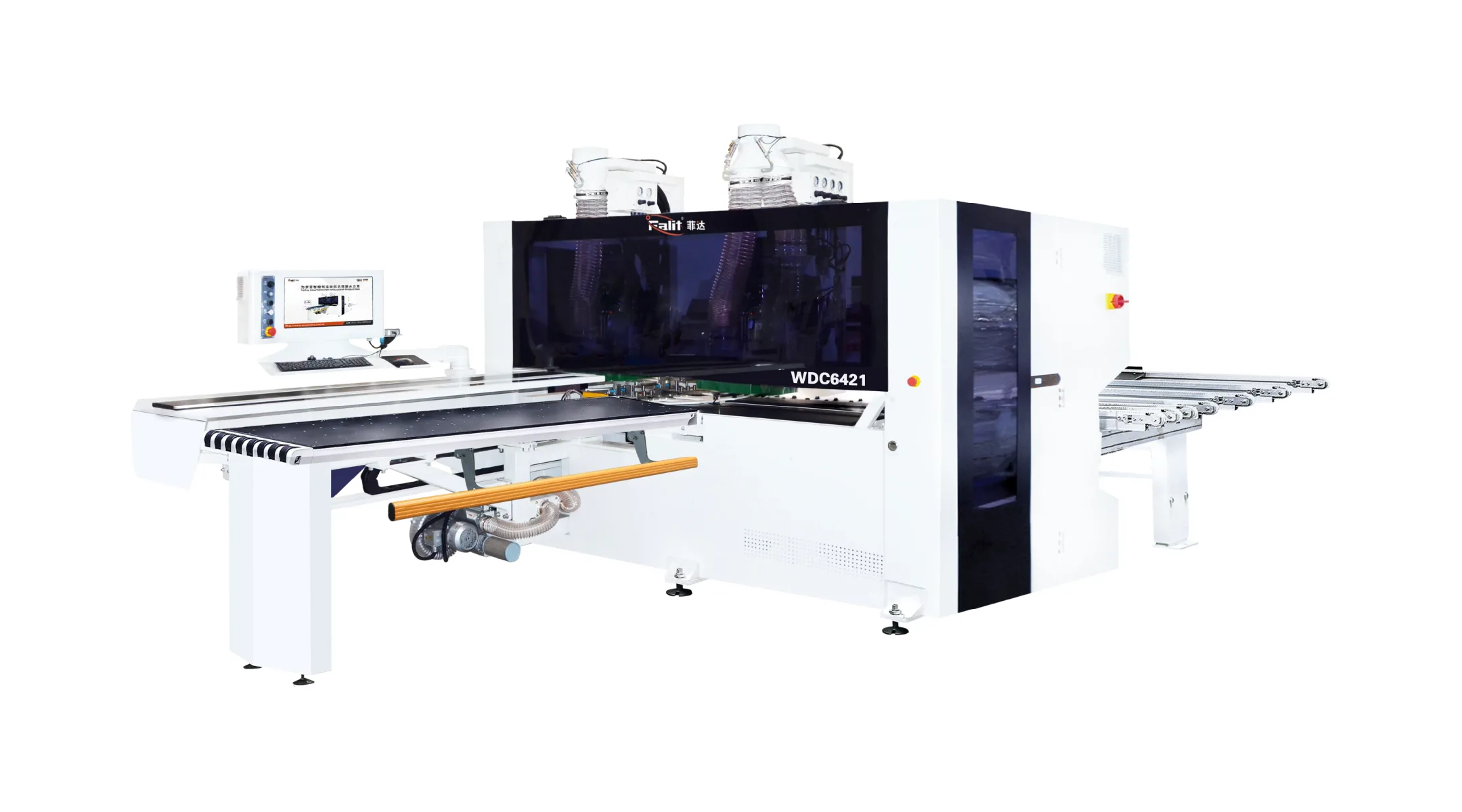 CNC doble cabezal de perforación de seis caras WDC6421